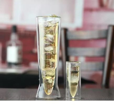 qualità La pallottola ha modellato i vetri sparati unici doppi 45ml fabbrica