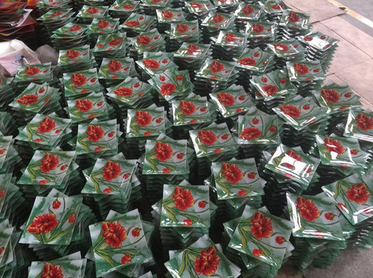 qualità Personalizzare il colore nei piatti da cena in vetro quadrato cactus fabbrica