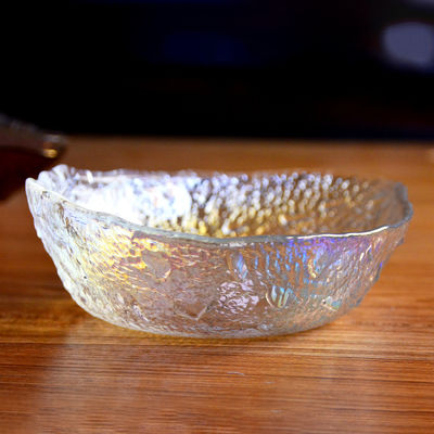 qualità Piastre di carica di vetro creativo colorato a forma irregolare fabbrica