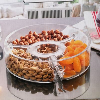 qualità Piatto di frutta in vetro fatto a mano fabbrica