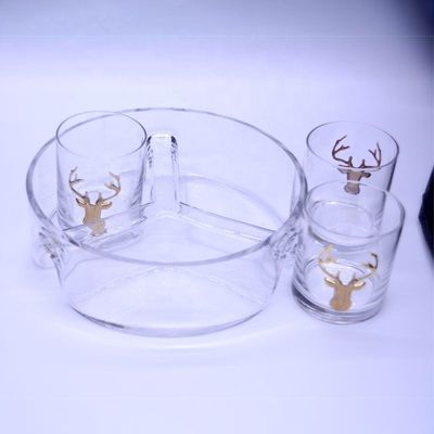 qualità Piatto di frutta in vetro fatto a mano fabbrica