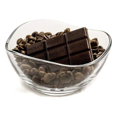 qualità Piatti di carica in vetro trasparenti, con bordo a onde durevole, vaschetta in vetro per insalate di frutta. fabbrica