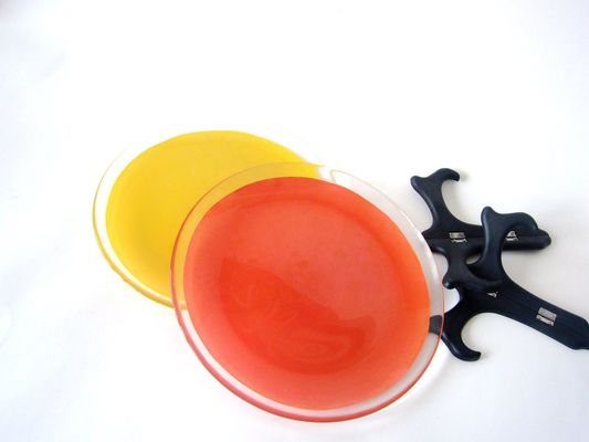 qualità 10 pollici trasparente bordo tintura di colore vetro piastre di caricamento fabbrica