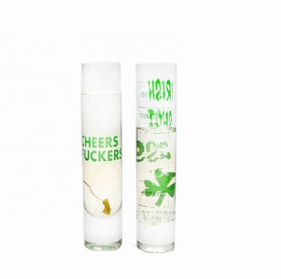 qualità Decalcomania scintillante lunga di Crystal Cocktail Glasses With Color fabbrica