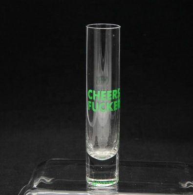 qualità Decalcomania scintillante lunga di Crystal Cocktail Glasses With Color fabbrica