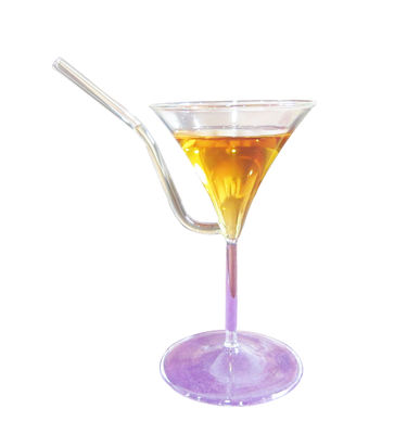 qualità Bicchieri di cocktail vintage a base di borosilicato con paglia fabbrica