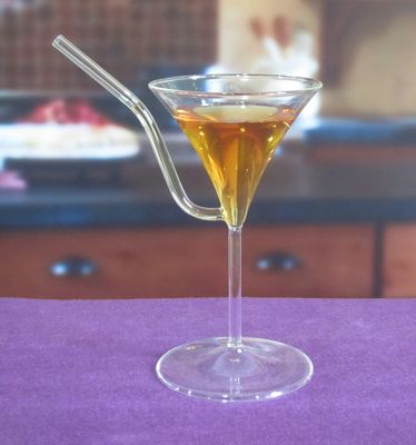 qualità Bicchieri di cocktail vintage a base di borosilicato con paglia fabbrica