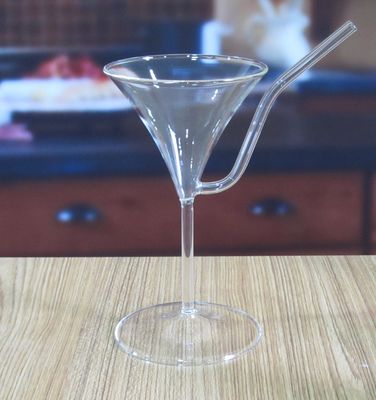 qualità Bicchieri di cocktail vintage a base di borosilicato con paglia fabbrica