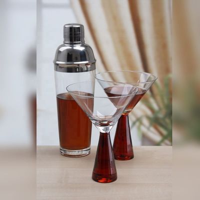 qualità Set completo di bicchieri da cocktail a cristallo, bicchieri da martini. fabbrica