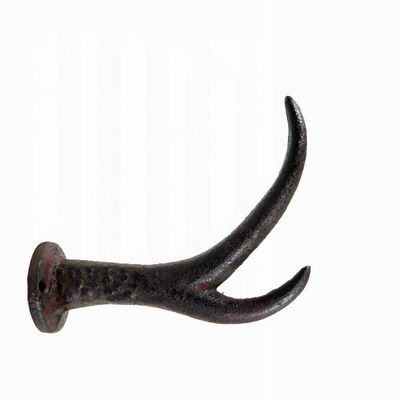 qualità Deer Antler Cast Iron Wall Hooks Cast Iron Crafts Rust fabbrica