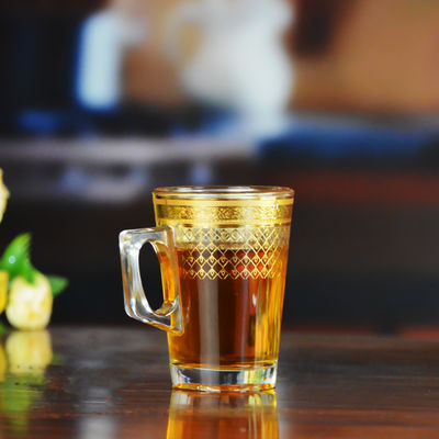 qualità Bicchieri da bere decoratati in oro fabbrica