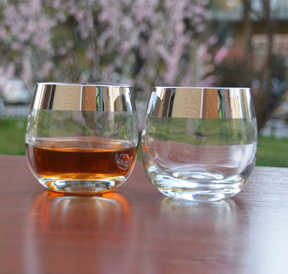 qualità Bicchieri da bere con cerniera argentea placcata con ioni di platino fabbrica