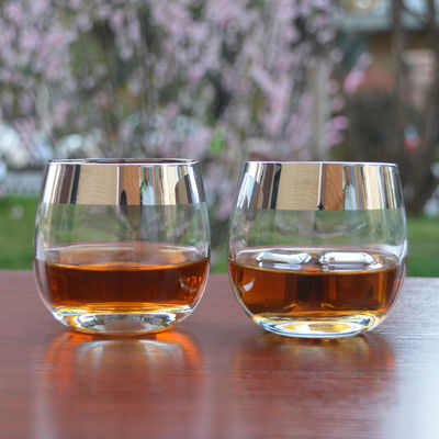 qualità Bicchieri da bere con cerniera argentea placcata con ioni di platino fabbrica