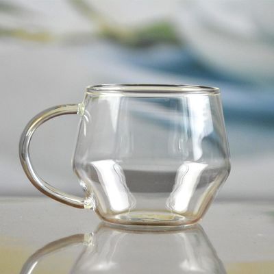 qualità Borosilicato Tazza di tè in vetro resistente al calore con manico fabbrica