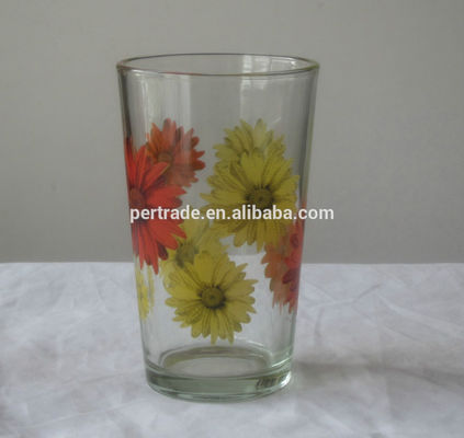 qualità Settimo Stampato Fiore Daisy 16 Oz Highball Occhiali fabbrica