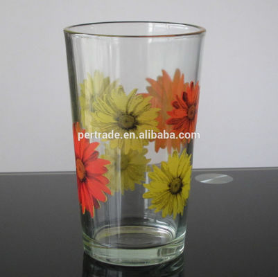 qualità Settimo Stampato Fiore Daisy 16 Oz Highball Occhiali fabbrica