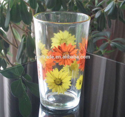 qualità Settimo Stampato Fiore Daisy 16 Oz Highball Occhiali fabbrica