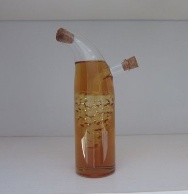 qualità Canister di vetro a doppio strato a forma di uva con coperchio per olio fabbrica