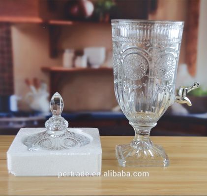 qualità Vaso di vetro a 5 litri con coperchio. fabbrica