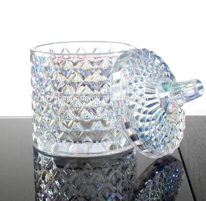 qualità Vaso di vetro con coperchio per la cera fabbrica