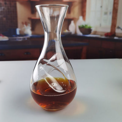 qualità 750 ml SGS Decanter di vino a cristallo aerazione con disegno a torsione tortuosa fabbrica