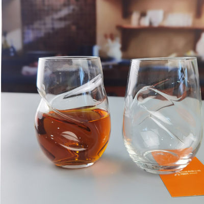 qualità Bicchieri di vino rosso a cristallo tortuoso 250 ml fabbrica