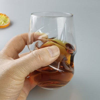 qualità Bicchieri di vino rosso a cristallo tortuoso 250 ml fabbrica